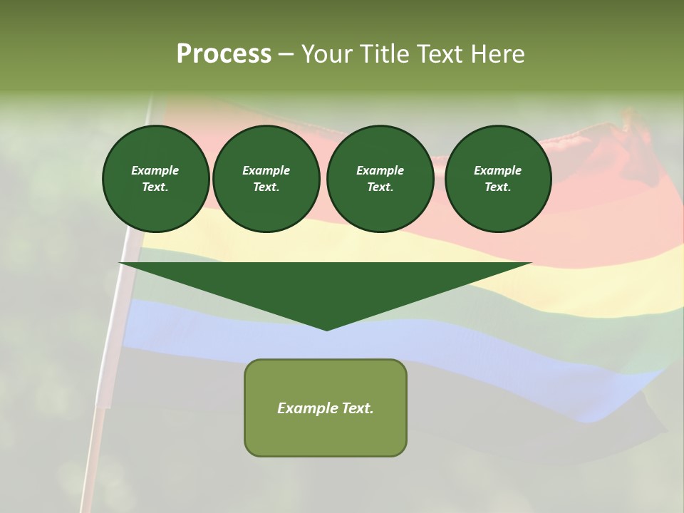 Freedom Sign Colorful PowerPoint Template