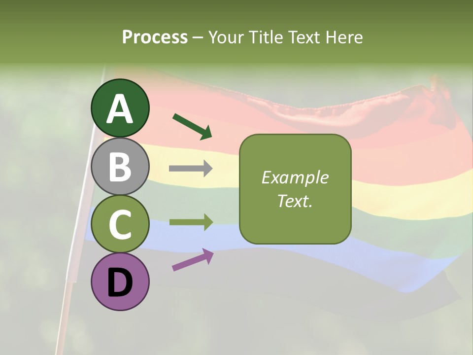 Freedom Sign Colorful PowerPoint Template