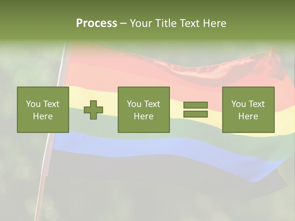 Freedom Sign Colorful PowerPoint Template