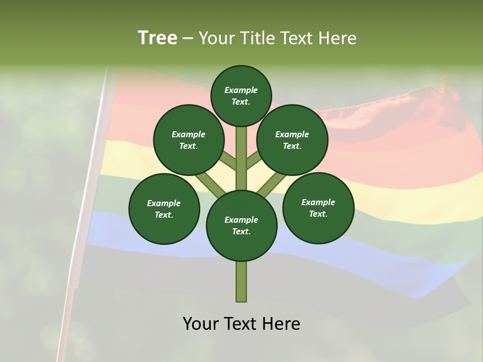 Freedom Sign Colorful PowerPoint Template