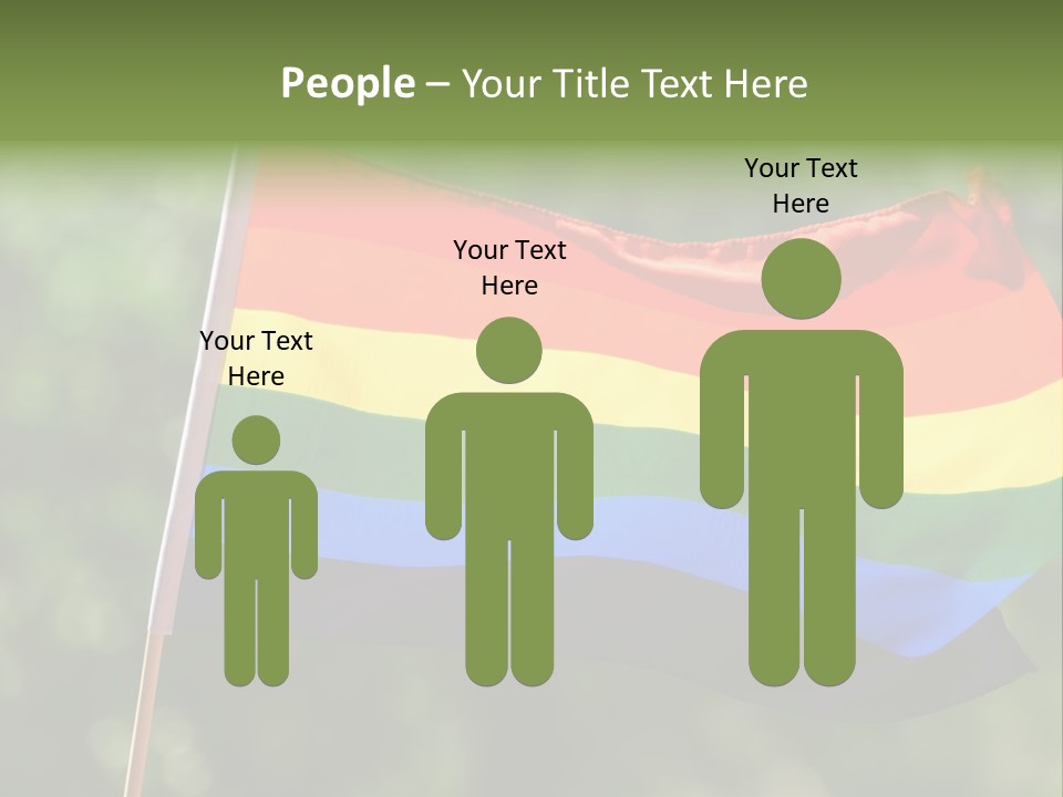 Freedom Sign Colorful PowerPoint Template