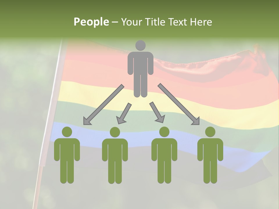 Freedom Sign Colorful PowerPoint Template