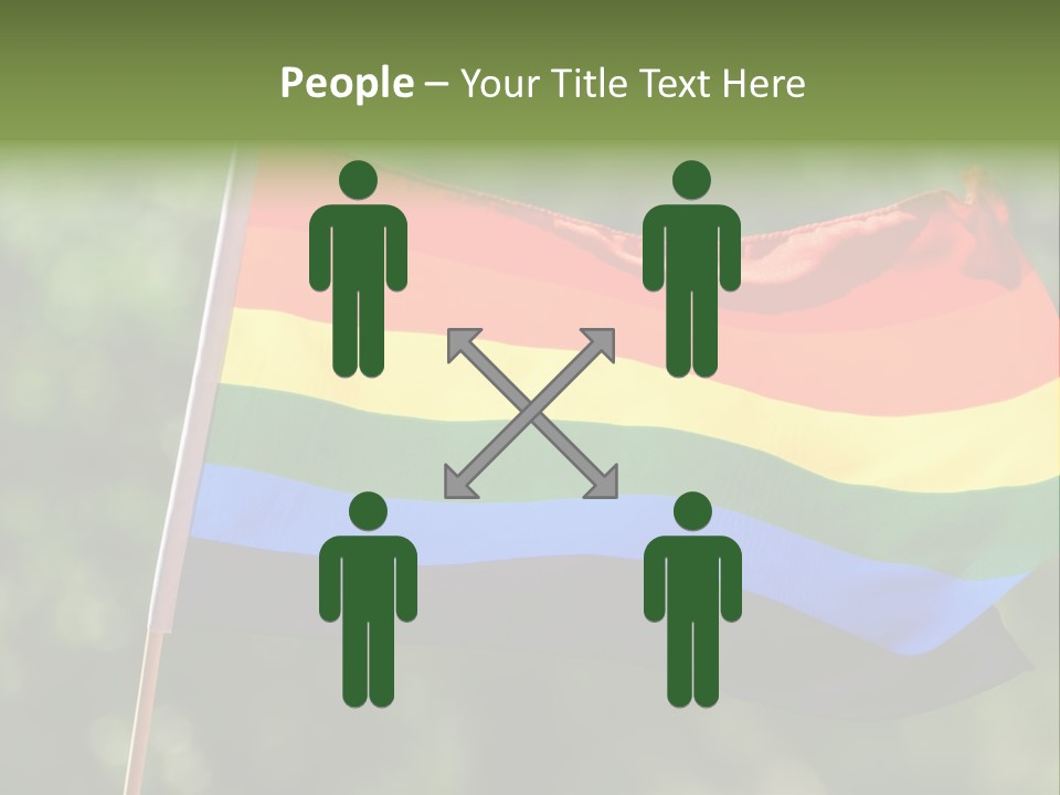 Freedom Sign Colorful PowerPoint Template