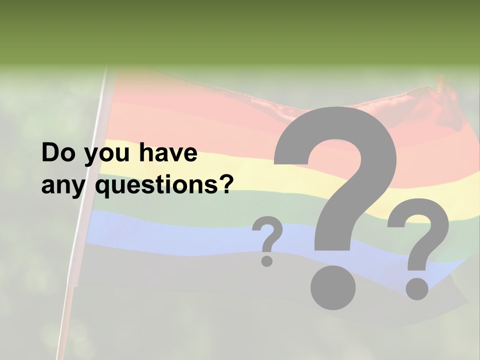 Freedom Sign Colorful PowerPoint Template