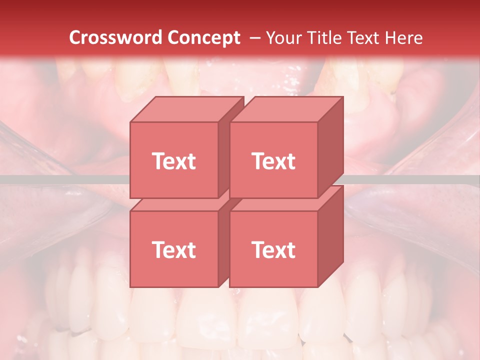 Clinic Patient Mouth PowerPoint Template