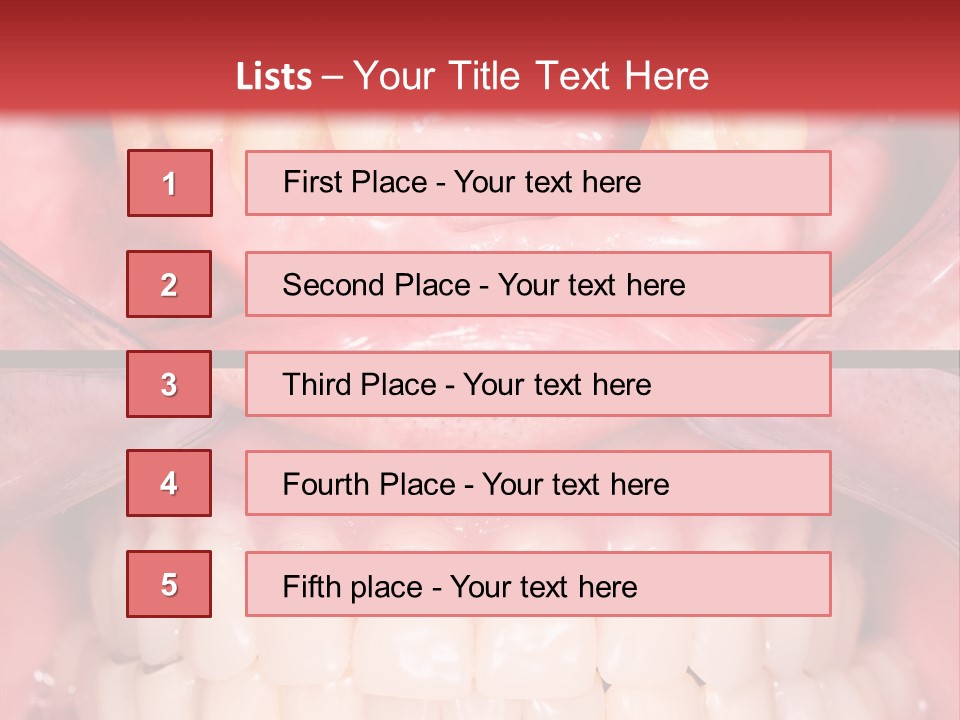 Clinic Patient Mouth PowerPoint Template