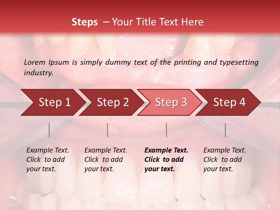 Clinic Patient Mouth PowerPoint Template