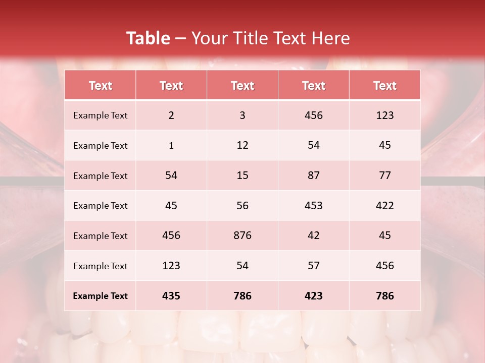 Clinic Patient Mouth PowerPoint Template