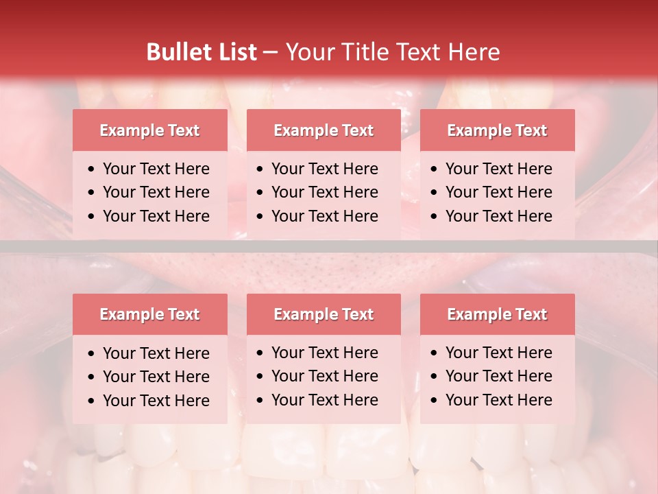 Clinic Patient Mouth PowerPoint Template