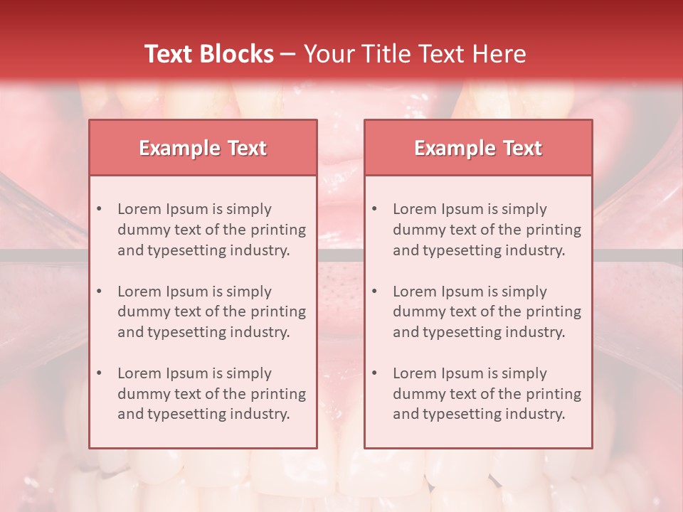 Clinic Patient Mouth PowerPoint Template
