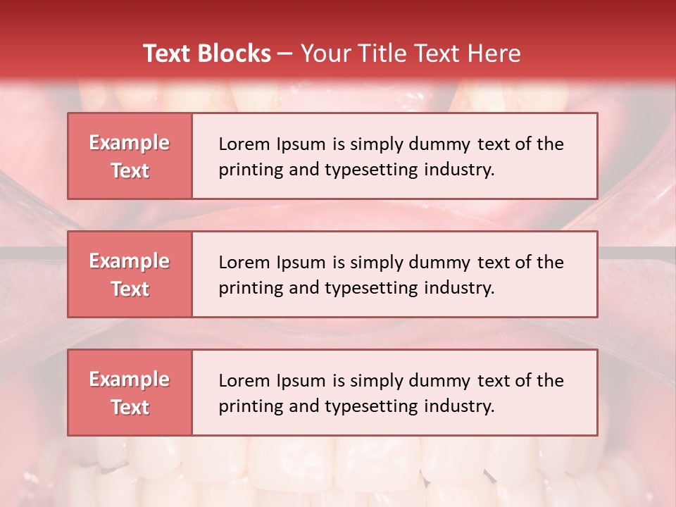 Clinic Patient Mouth PowerPoint Template