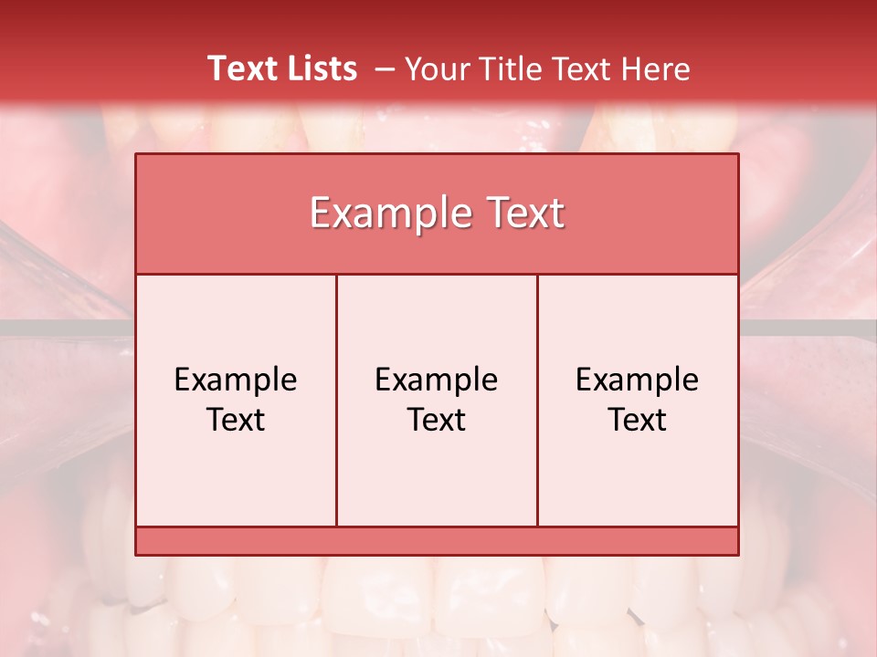 Clinic Patient Mouth PowerPoint Template