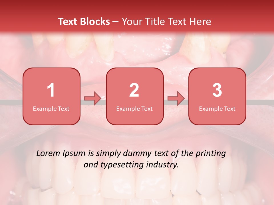 Clinic Patient Mouth PowerPoint Template