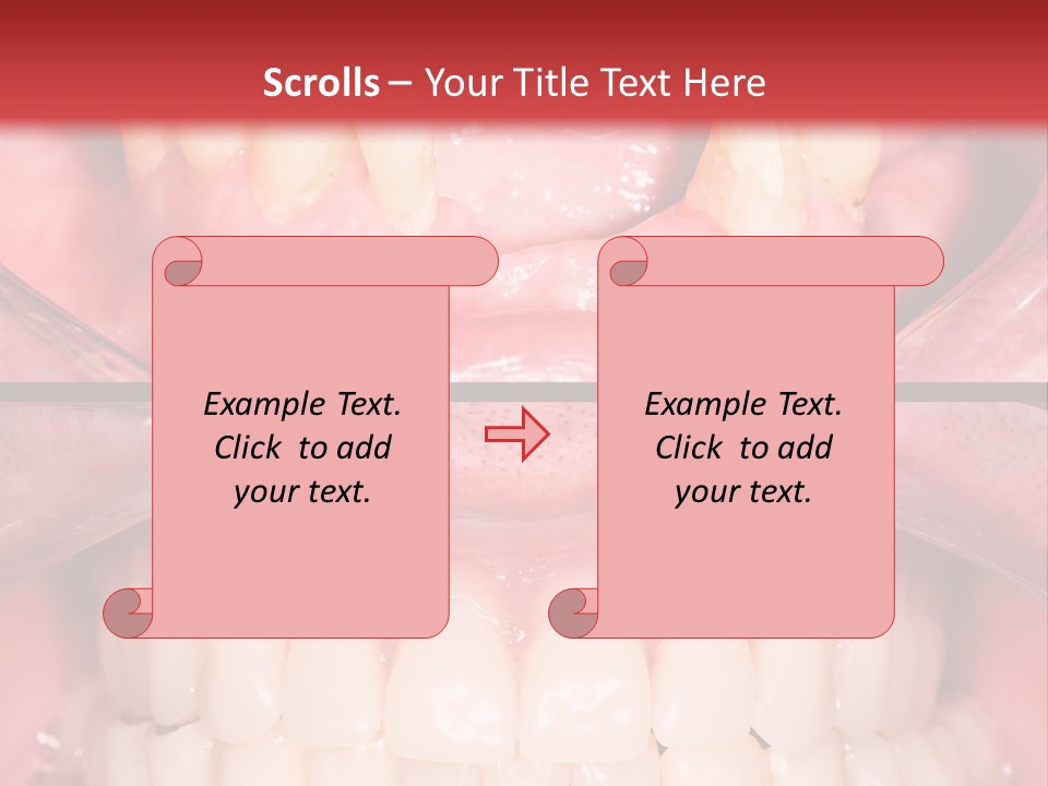 Clinic Patient Mouth PowerPoint Template