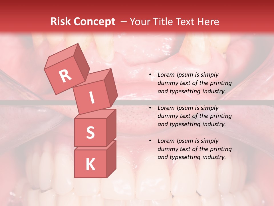 Clinic Patient Mouth PowerPoint Template