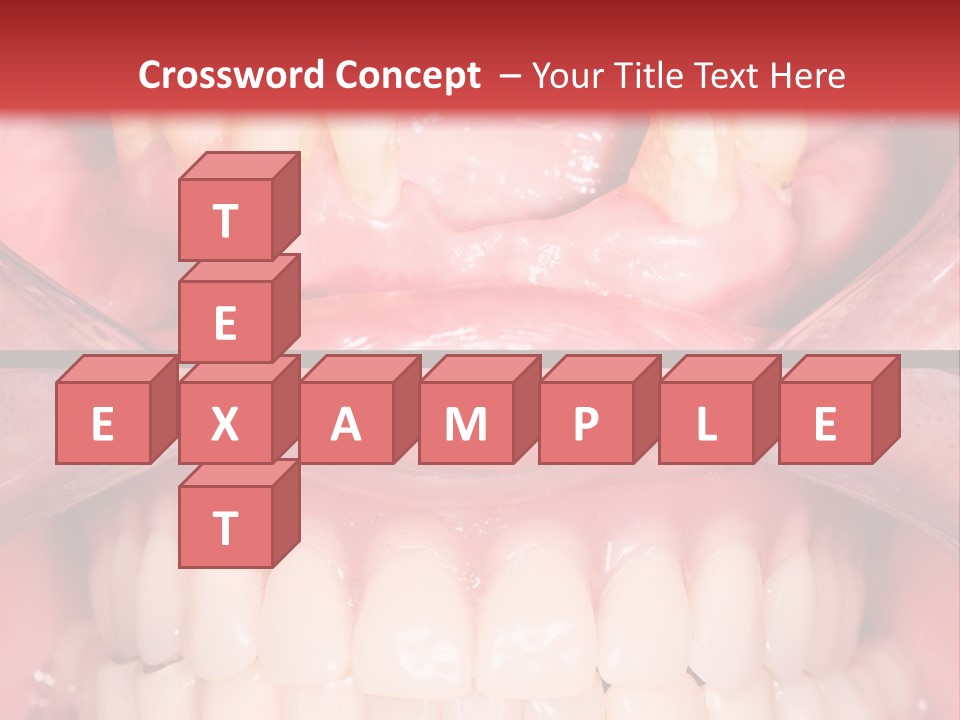 Clinic Patient Mouth PowerPoint Template
