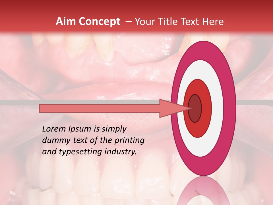 Clinic Patient Mouth PowerPoint Template
