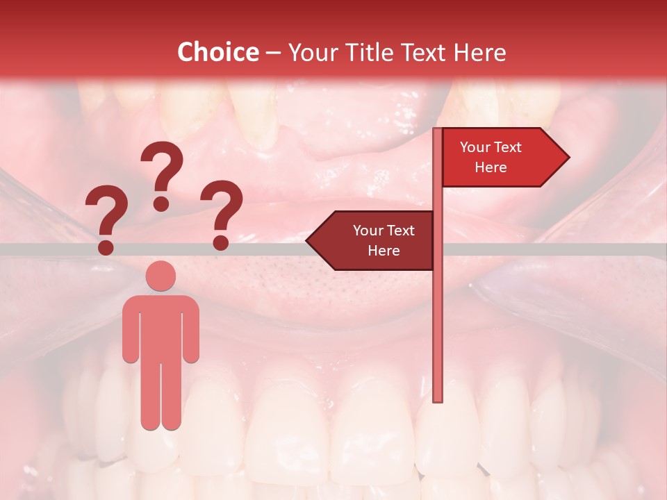 Clinic Patient Mouth PowerPoint Template
