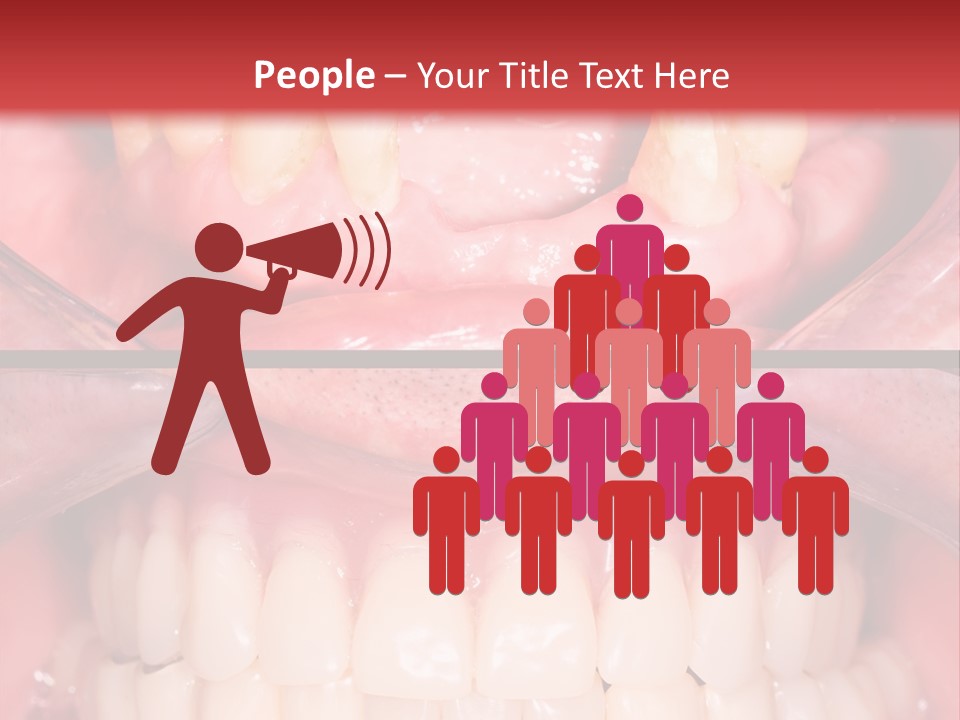 Clinic Patient Mouth PowerPoint Template