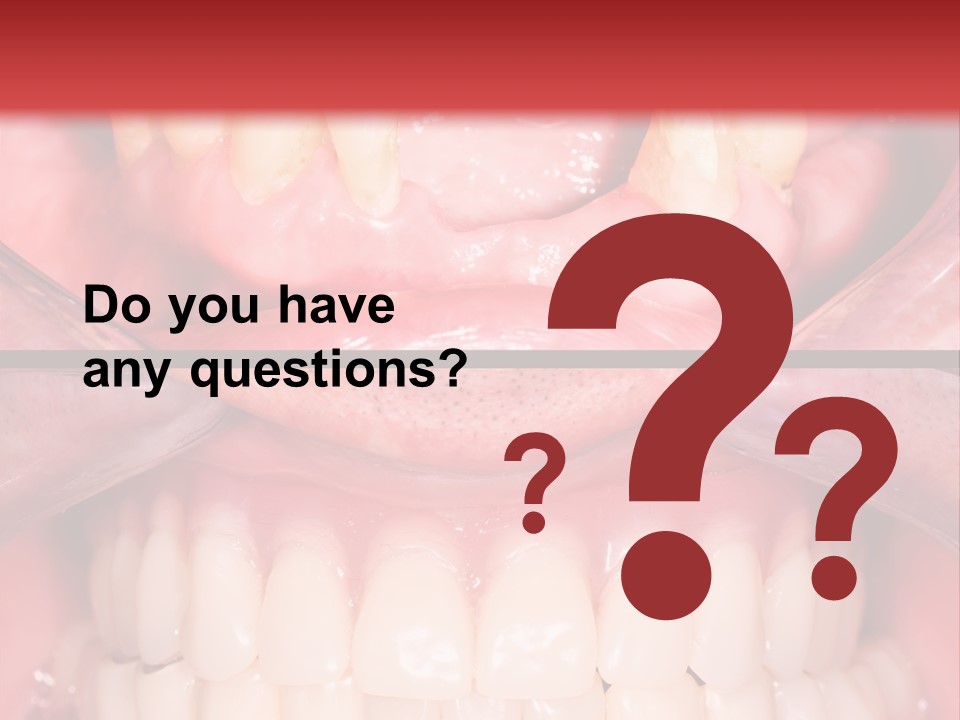 Clinic Patient Mouth PowerPoint Template