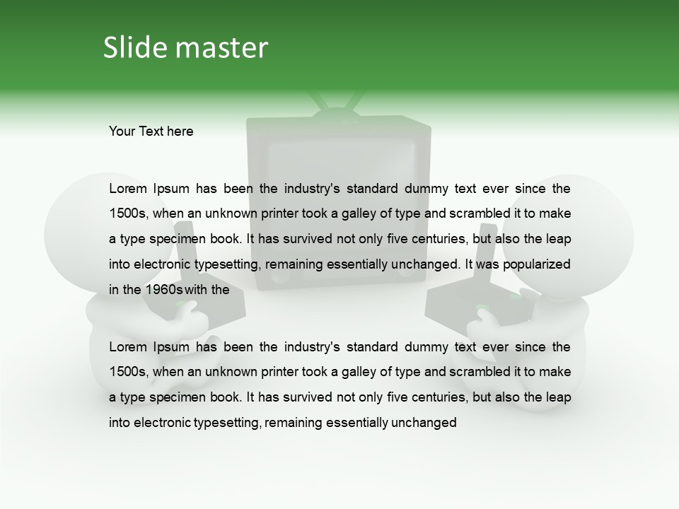 Video Game Videogame Holding PowerPoint Template