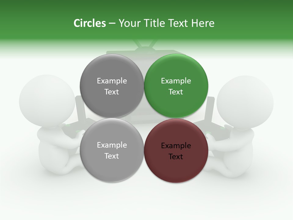 Video Game Videogame Holding PowerPoint Template