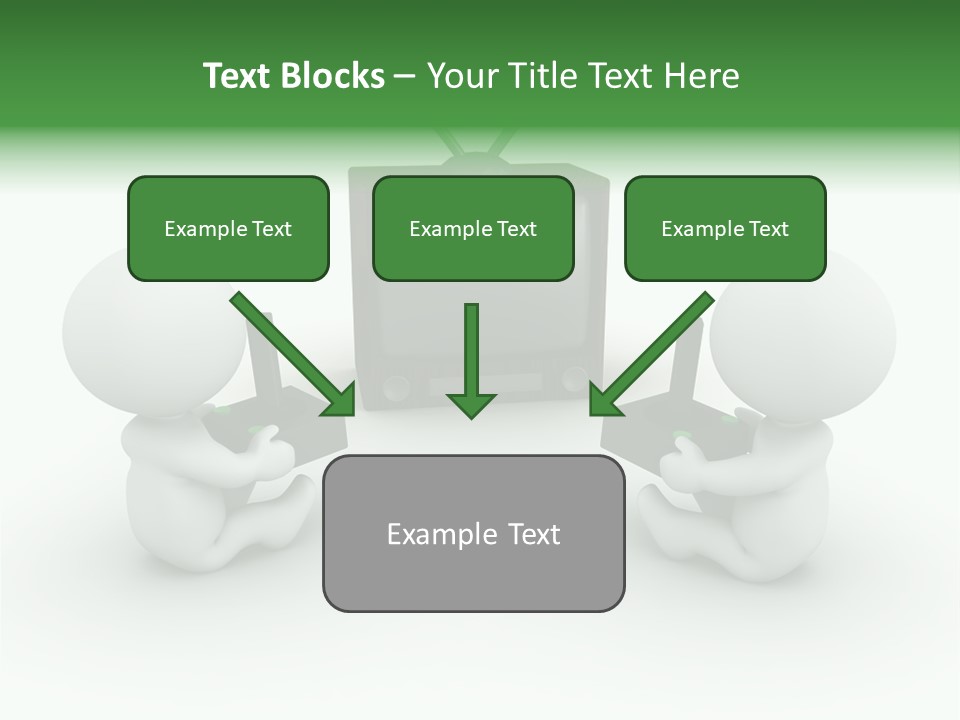 Video Game Videogame Holding PowerPoint Template