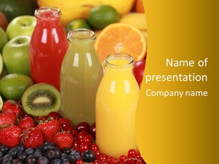 Berry Fresh Juice PowerPoint Template