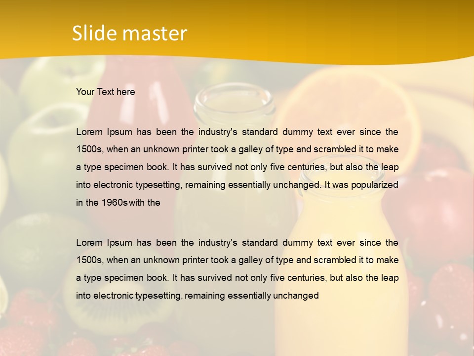 Berry Fresh Juice PowerPoint Template