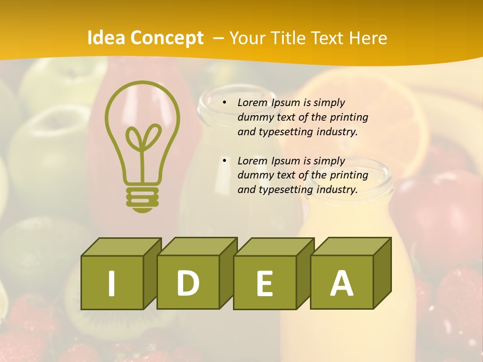 Berry Fresh Juice PowerPoint Template