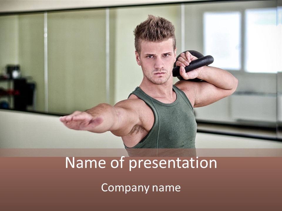 Club Bell Fitness PowerPoint Template