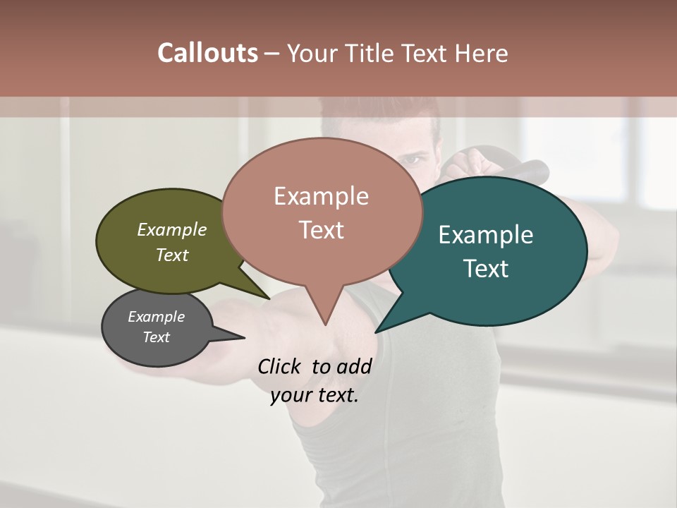 Club Bell Fitness PowerPoint Template