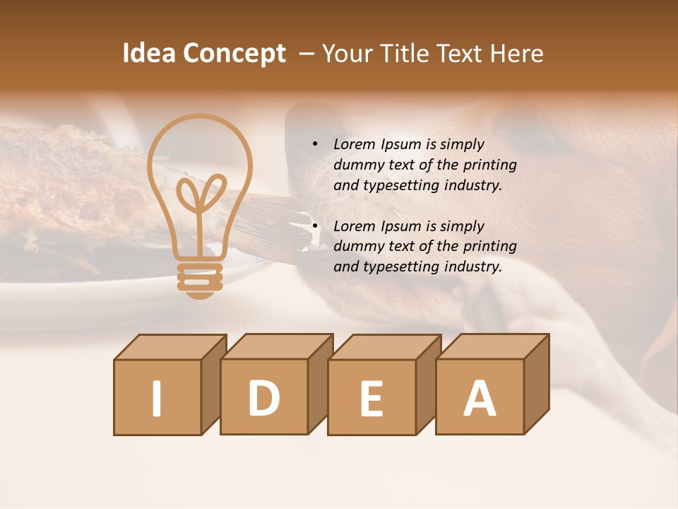 Fish Beagle Puppy PowerPoint Template