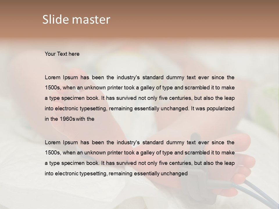 Health Care Electronic Birth PowerPoint Template