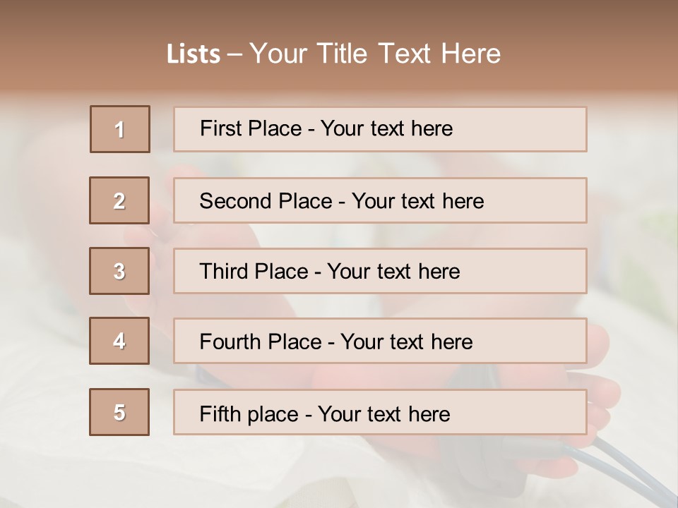 Health Care Electronic Birth PowerPoint Template