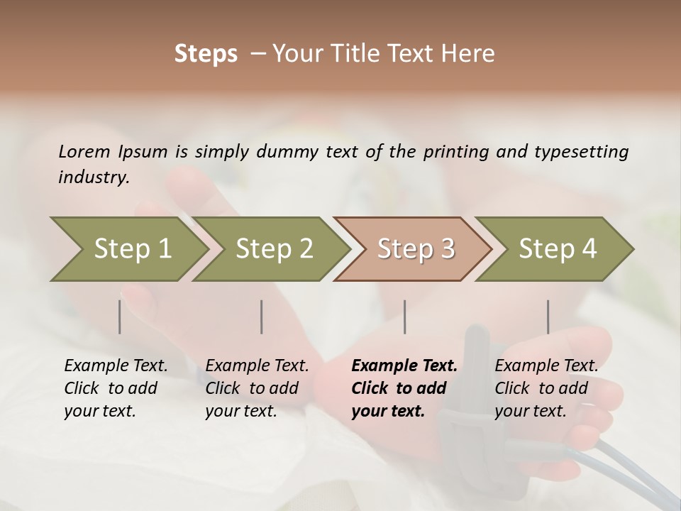 Health Care Electronic Birth PowerPoint Template