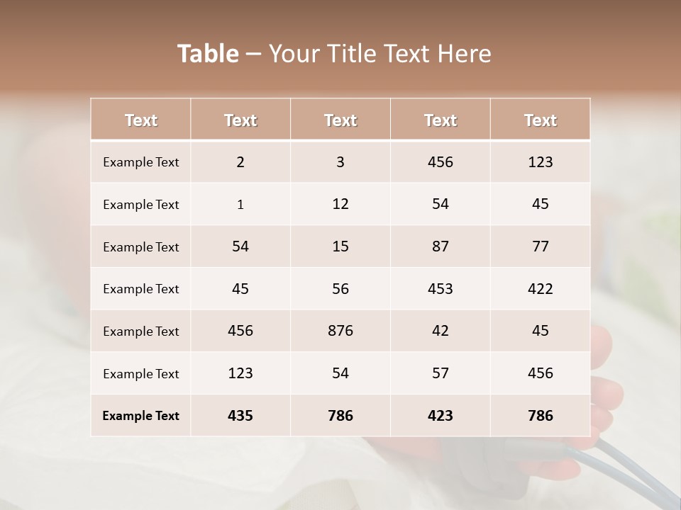 Health Care Electronic Birth PowerPoint Template