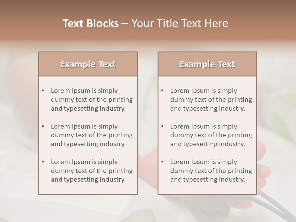 Health Care Electronic Birth PowerPoint Template