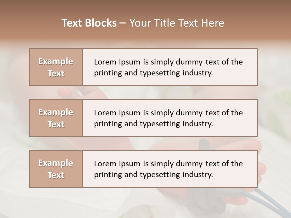 Health Care Electronic Birth PowerPoint Template