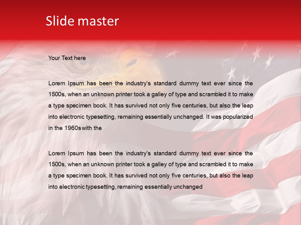 Powerful Patriotism Usa PowerPoint Template