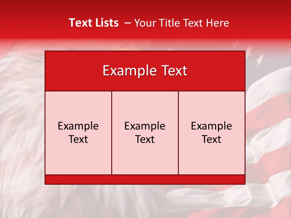 Powerful Patriotism Usa PowerPoint Template