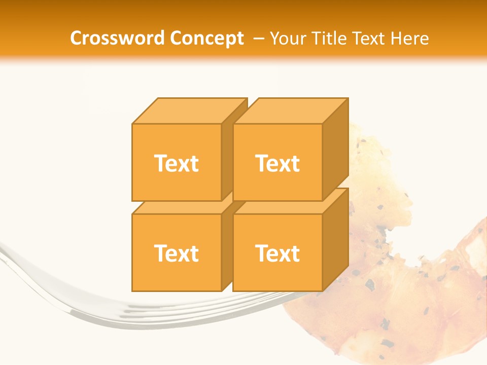 Scampi Cooking White PowerPoint Template