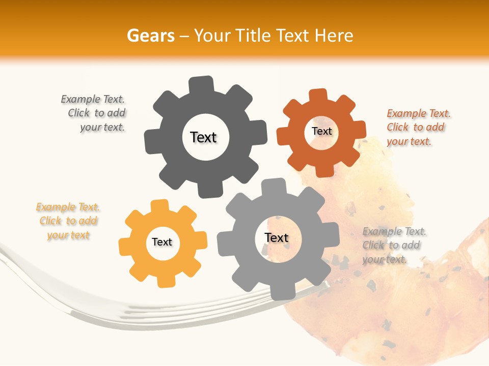 Scampi Cooking White PowerPoint Template