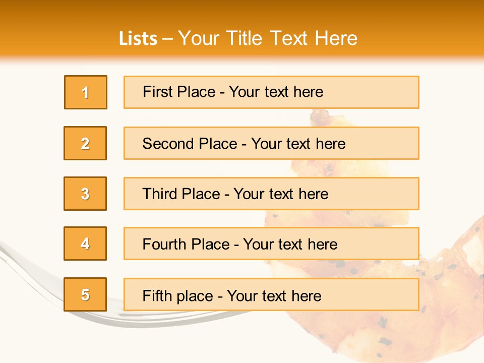 Scampi Cooking White PowerPoint Template