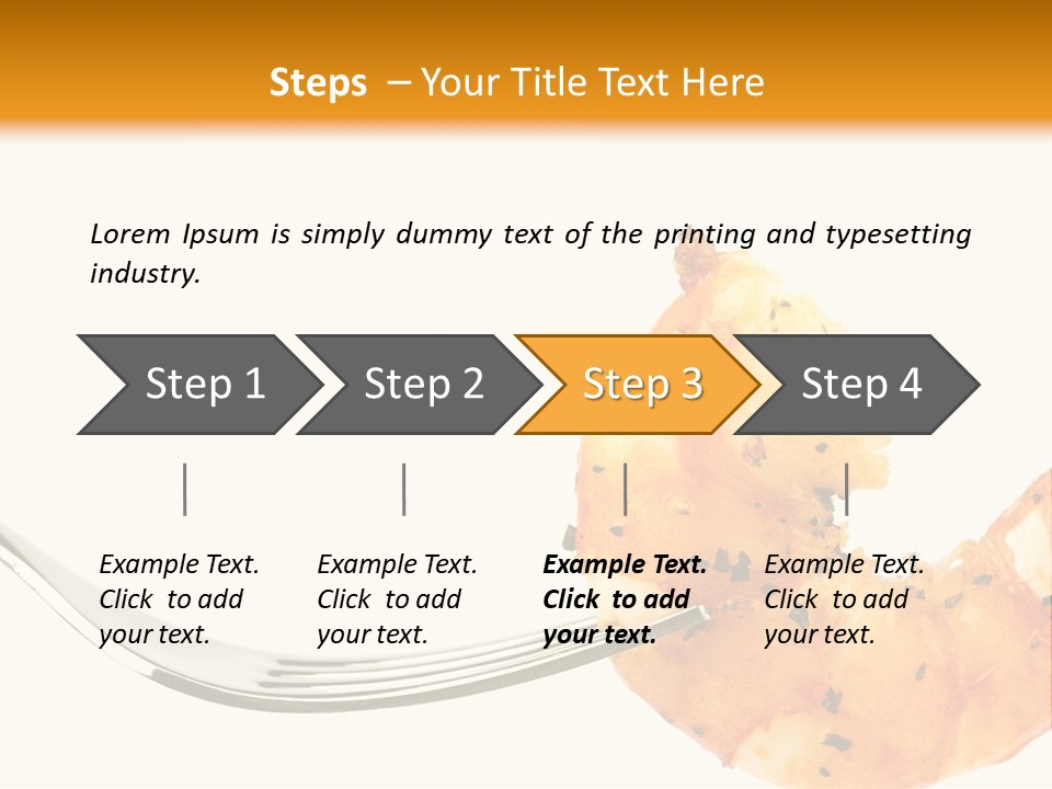 Scampi Cooking White PowerPoint Template