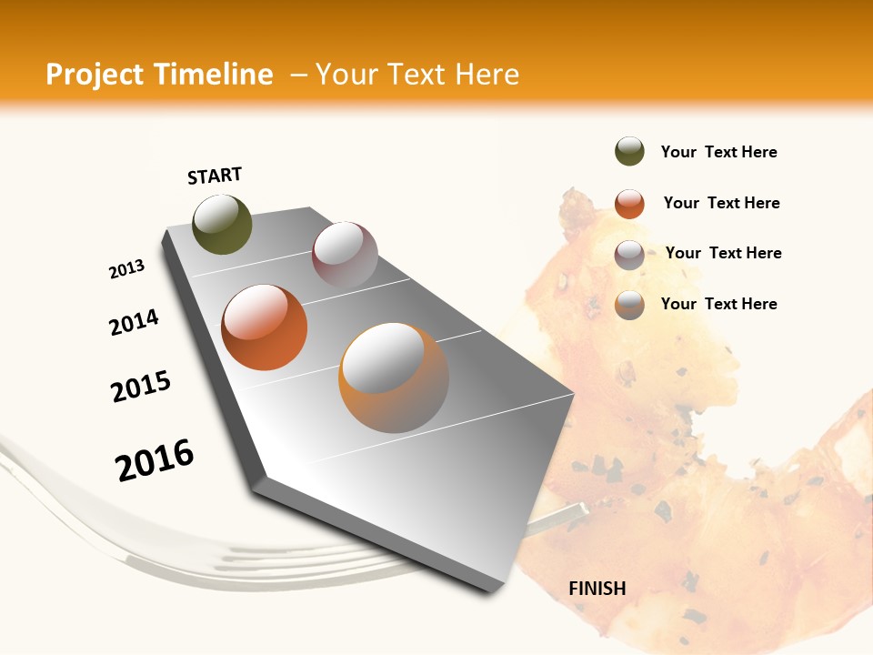 Scampi Cooking White PowerPoint Template