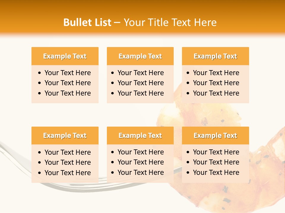 Scampi Cooking White PowerPoint Template