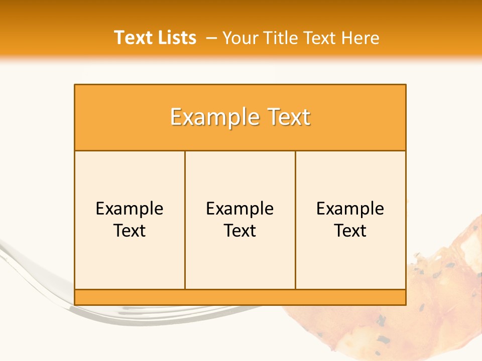 Scampi Cooking White PowerPoint Template