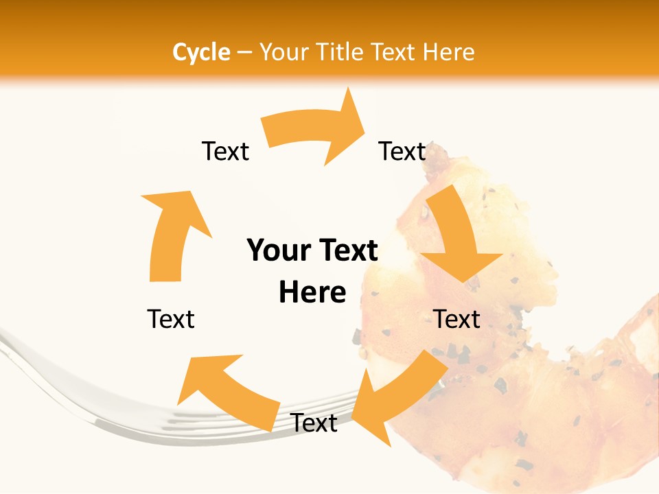 Scampi Cooking White PowerPoint Template