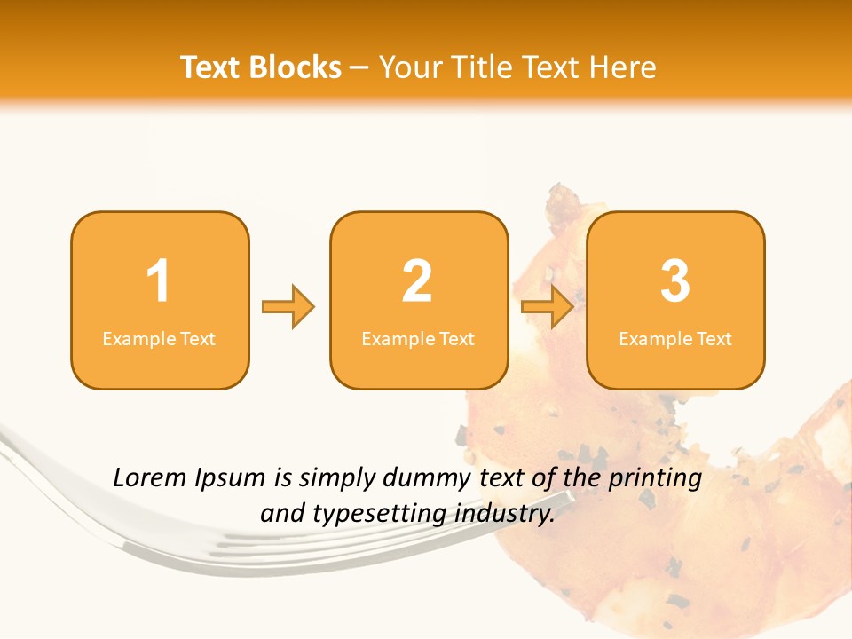 Scampi Cooking White PowerPoint Template